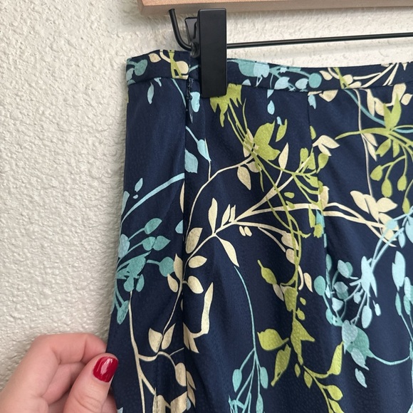 Vintage Valerie Stevens Silk Floral Midi Skirt - Picture 2 of 8